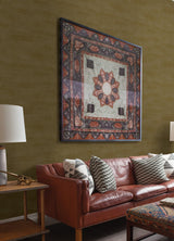 Advantage 4041-418491 Dermot Brass Horizontal Stripe Wallpaper