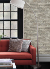 Advantage 4041-428049 Lennox Off-White Brick Wallpaper