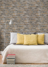 Advantage 4041-428056 Lennox Neutral Brick Wallpaper