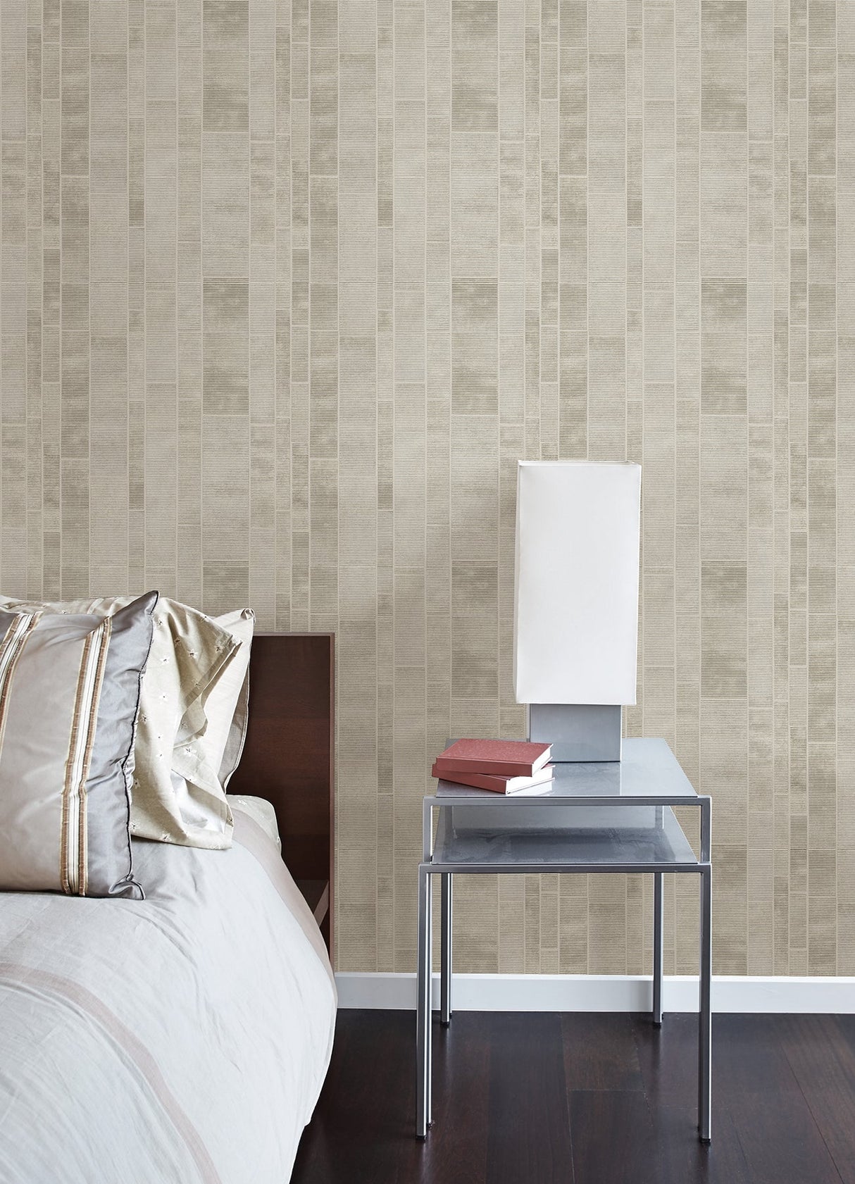 Advantage 4041-428209 Redmond Ivory Textured Geometric Wallpaper