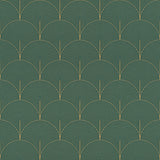 Advantage 4041-552447 Oxxon Teal Deco Arches Wallpaper