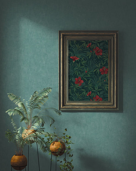 Advantage 4044-38024-4 Riomar Teal Distressed Texture Wallpaper