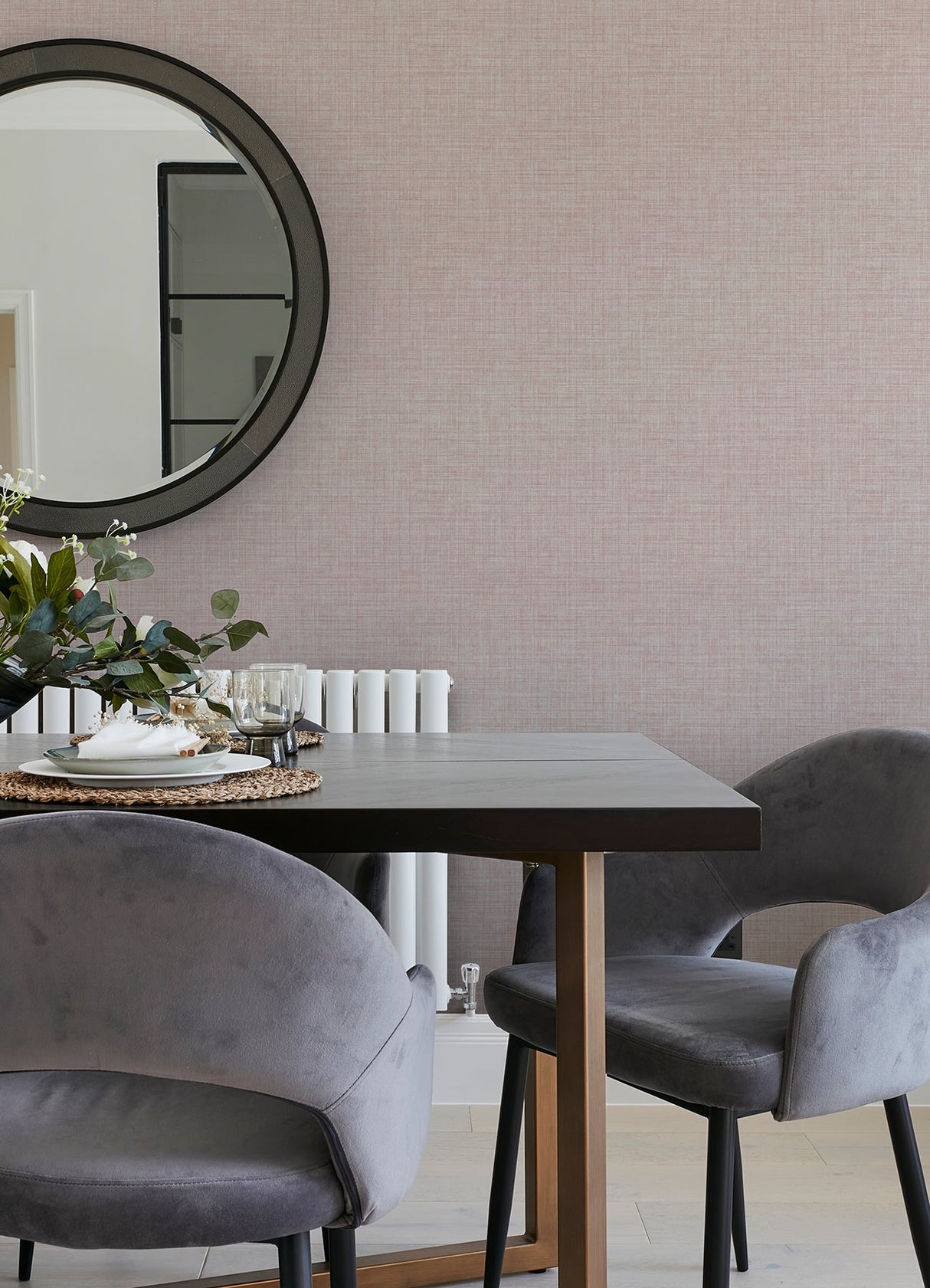A-Street Prints 4046-24272 Tuckernuck Pink Linen Wallpaper
