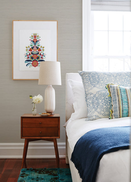 A-Street Prints 4046-25965 Barnaby Light Grey Texture Wallpaper