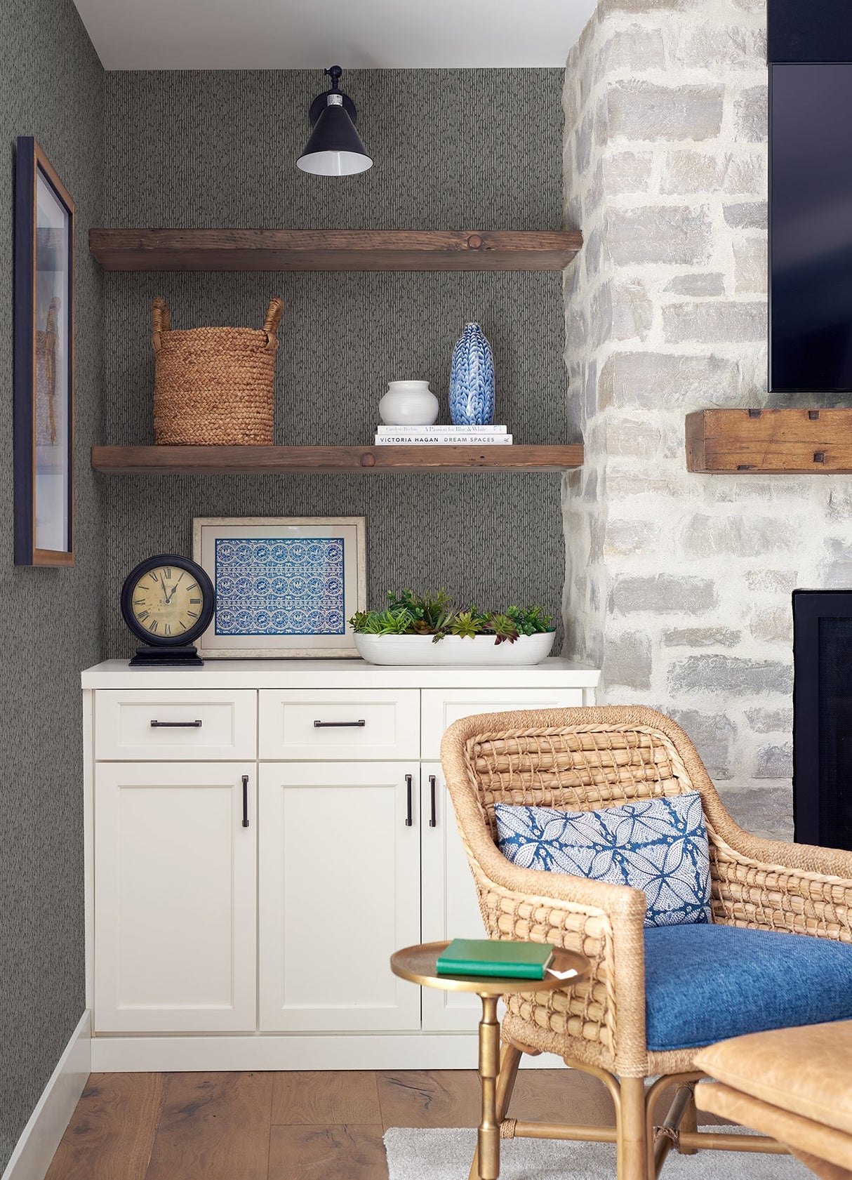 A-Street Prints 4046-26126 Mackintosh Charcoal Textural Wallpaper
