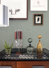 A-Street Prints 4046-26164 Ashbee Green Tweed Wallpaper