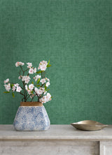 A-Street Prints 4046-26353 Emerson Jade Linen Wallpaper