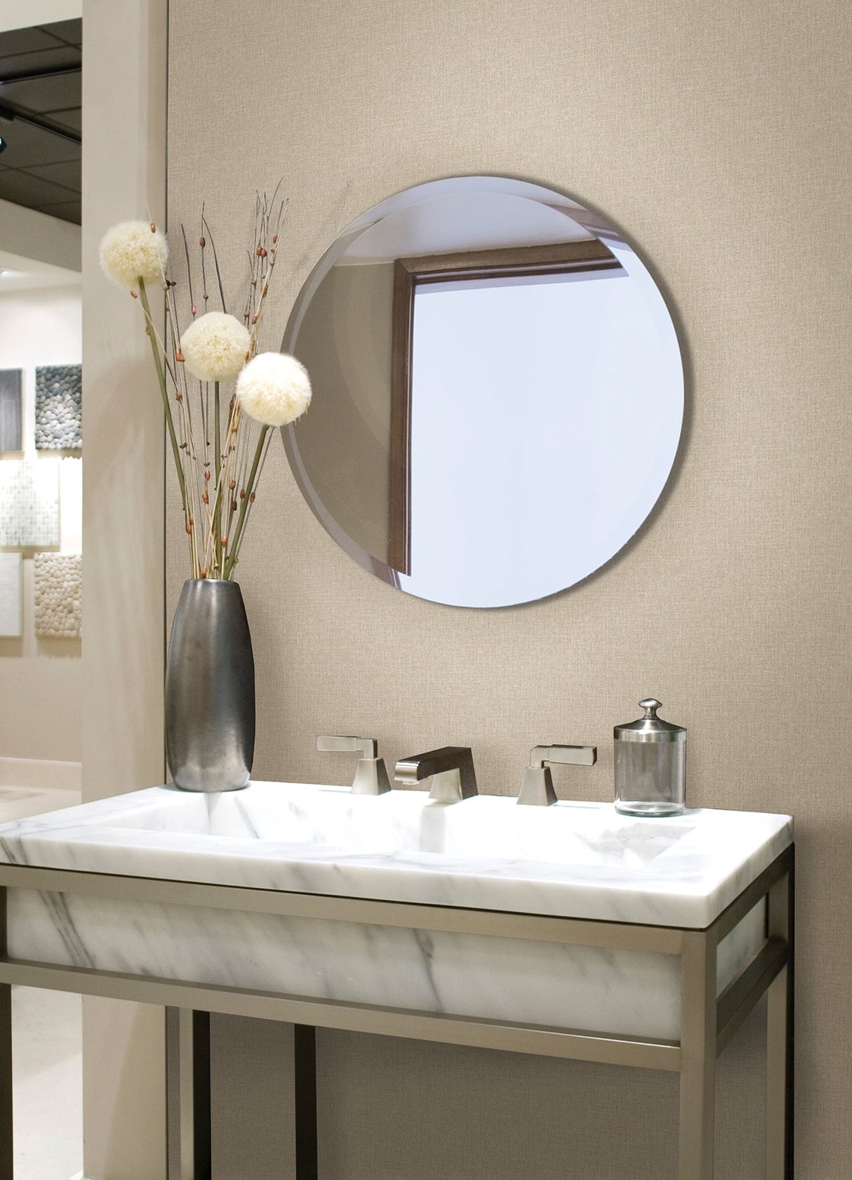 A-Street Prints 4046-M1697 Glen Pearl Texture Wallpaper