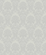 Sirpi 4058-21775 Renatta Silver Damask Wallpaper