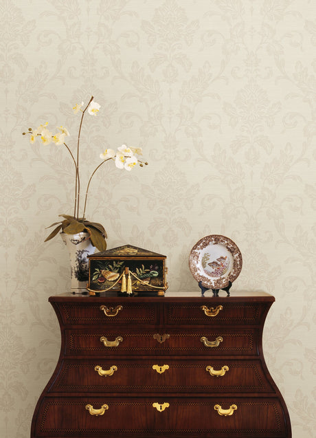 Sirpi 4058-21787 Antonella Rose Gold Scroll Wallpaper