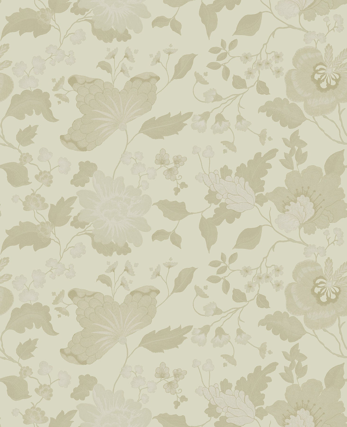 Sirpi 4058-24841 Vittoria Gold Floral Wallpaper