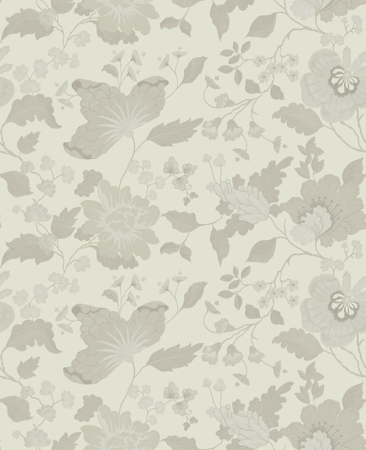 Sirpi 4058-24844 Vittoria White Floral Wallpaper