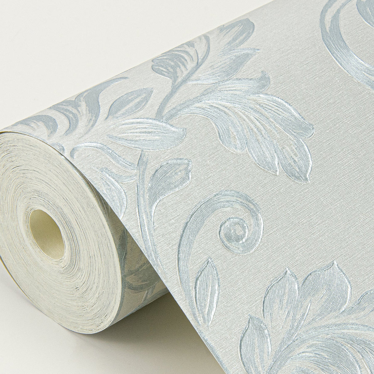 Sirpi 4058-24880 Antonella Light Blue Scroll Wallpaper