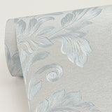 Sirpi 4058-24880 Antonella Light Blue Scroll Wallpaper