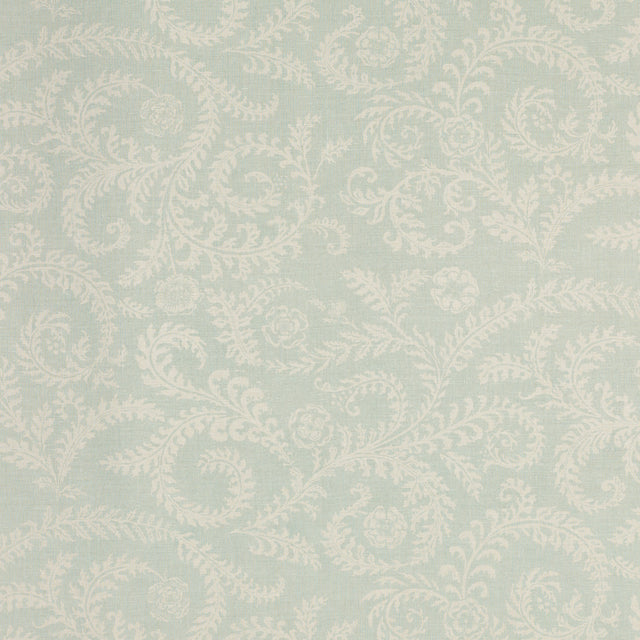 Schumacher 405N67 MORELIA in ROBIN'S EGG Fabric - RAOUL TEXT