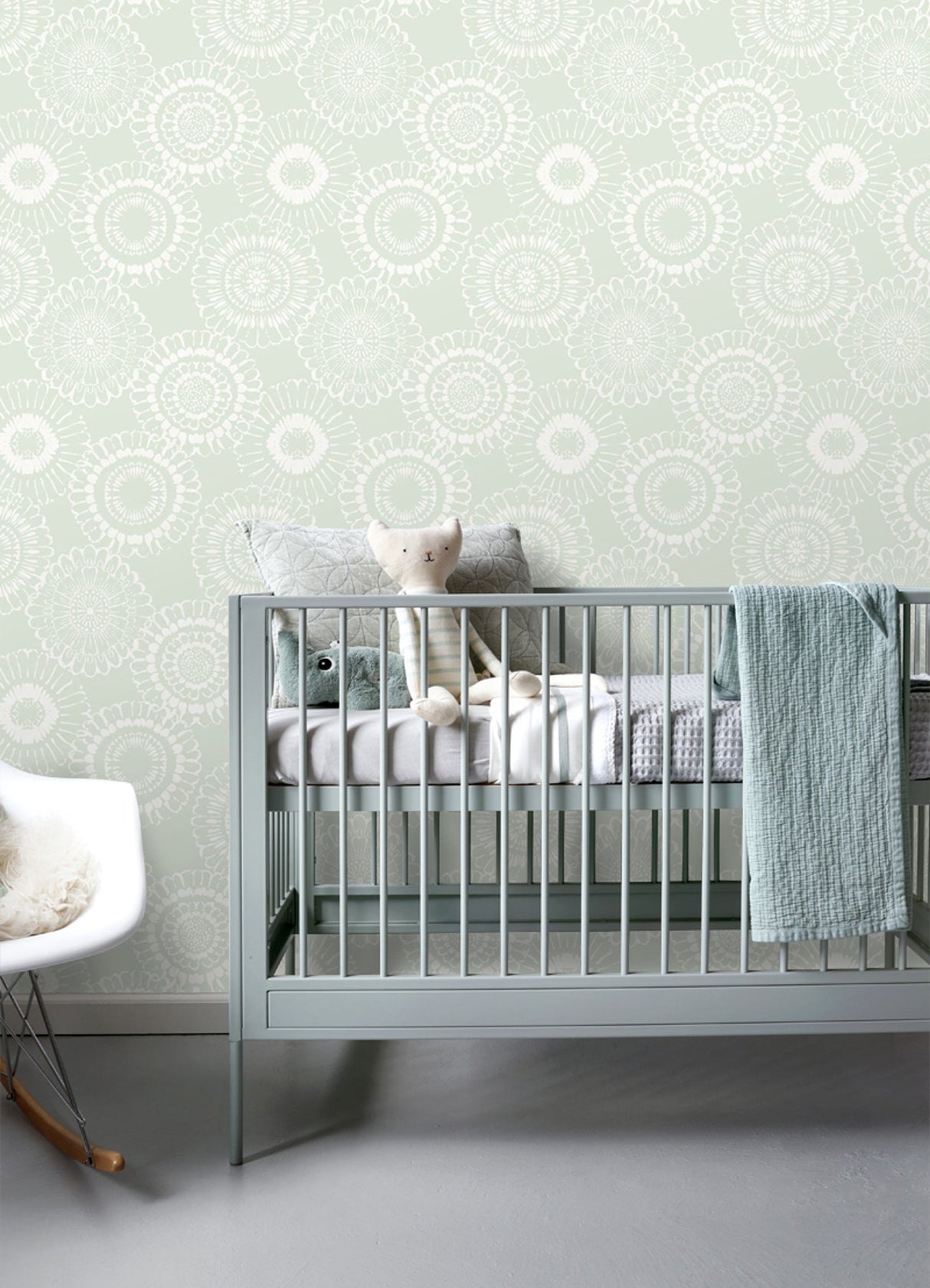 Chesapeake 4060-128861 Sonnet Sage Floral Wallpaper