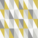 Chesapeake 4060-138921 Inez Mustard Geometric Wallpaper