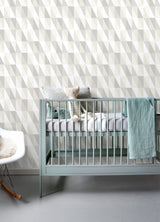 Chesapeake 4060-138922 Inez Neutral Geometric Wallpaper