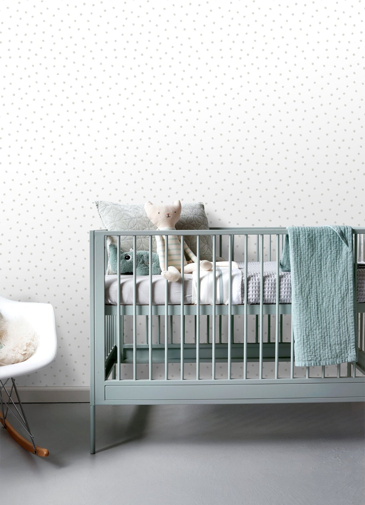 Chesapeake 4060-138935 Pixie Grey Dots Wallpaper
