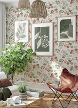A-Street Prints 4066-25122 Jonah Multicolor Leaf Trail Wallpaper