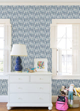 A-Street Prints 4066-26508 Erik Blue Building Blocks Wallpaper