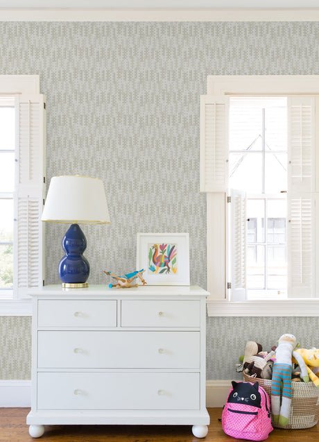 A-Street Prints 4066-26509 Erik Light Grey Building Blocks Wallpaper