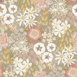 A-Street Prints 4066-26521 Karina Neutral Wildflower Garden Wallpaper