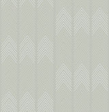 A-Street Prints 4066-26527 Nyle Light Grey Chevron Stripes Wallpaper