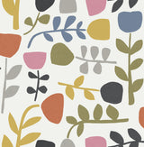 A-Street Prints 4066-26538 Juni Multicolor Abstract Tulips Wallpaper