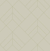 A-Street Prints 4066-26545 Sander Light Grey Geometric Wallpaper
