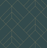 A-Street Prints 4066-26546 Sander Slate Geometric Wallpaper