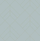 A-Street Prints 4066-26547 Sander Light Blue Geometric Wallpaper