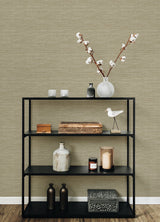 A-Street Prints 4066-26563 Malin Wheat Faux Grasscloth Wallpaper