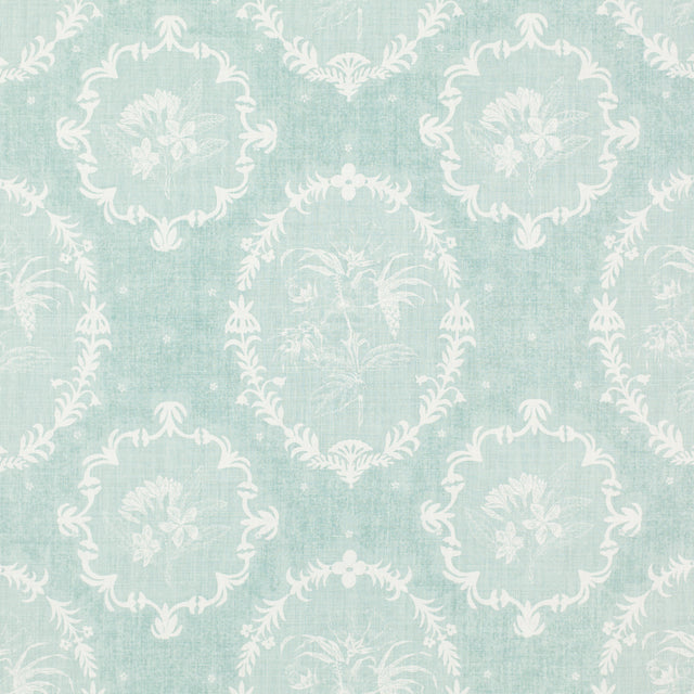 Schumacher 406B67 CAMEO in ROBIN'S EGG Fabric - RAOUL TEXTIL