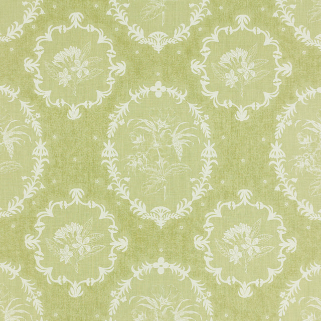Schumacher 406V69 CAMEO in OLIVINE Fabric - RAOUL TEXTILES