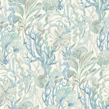 Chesapeake 4071-71003 Kelp Garden Light Blue Tropical Reef Wallpaper