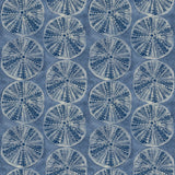 Chesapeake 4071-71025 Sea Biscuit Blue Sand Dollar Wallpaper