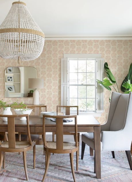 Chesapeake 4071-71026 Sea Biscuit Peach Sand Dollar Wallpaper