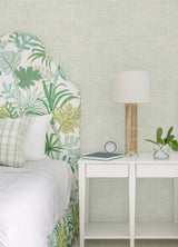 Chesapeake 4071-71032 Wellen Aqua Abstract Rope Wallpaper