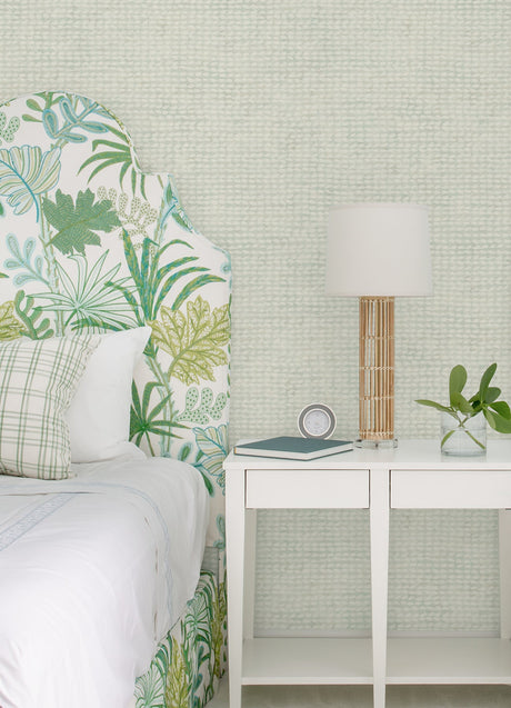 Chesapeake 4071-71032 Wellen Aqua Abstract Rope Wallpaper