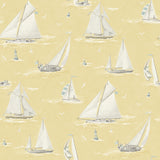 Chesapeake 4071-71033 Leeward Yellow Sailboat Wallpaper
