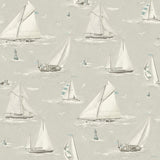 Chesapeake 4071-71036 Leeward Light Grey Sailboat Wallpaper