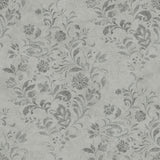 Chesapeake 4072-70008 Isidore Grey Scroll Wallpaper