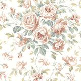 Chesapeake 4072-70022 Manon Blush Rose Stitch Wallpaper