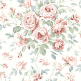 Chesapeake 4072-70023 Manon Raspberry Rose Stitch Wallpaper