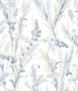 Chesapeake 4072-70028 Hillaire Navy Meadow Wallpaper