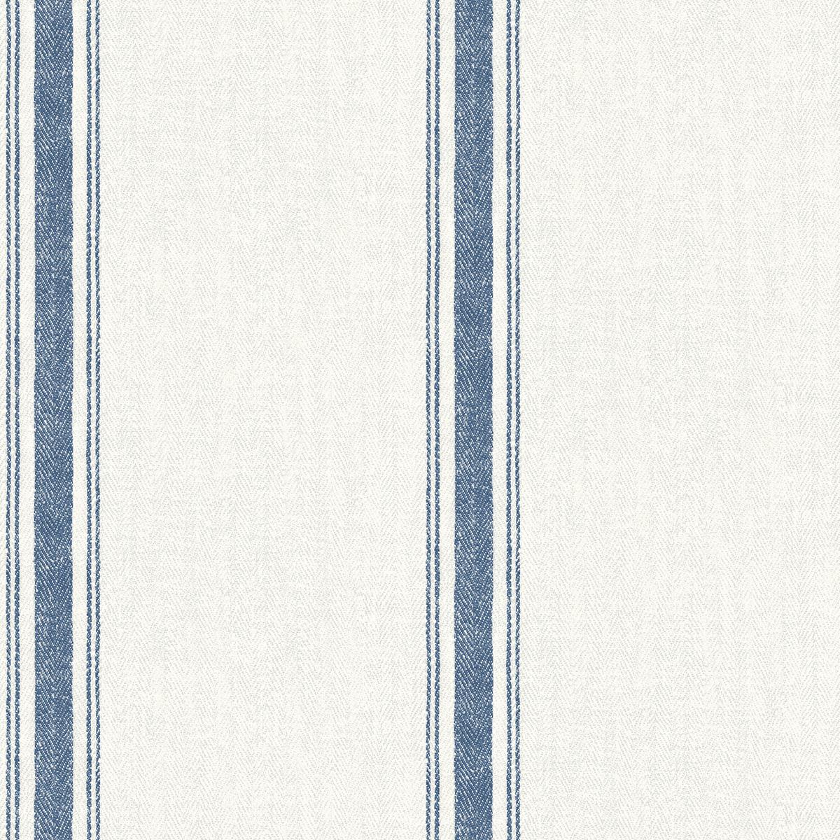 Chesapeake 4072-70067 Linette Navy Fabric Stripe Wallpaper