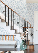 A-Street Prints 4074-26602 Ardell Light Blue Botanical Wallpaper