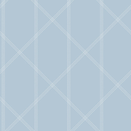 A-Street Prints 4074-26608 Walcott Light Green Stitched Trellis Wallpaper - Eade's Wallpaper