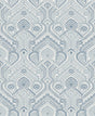 A-Street Prints 4074-26611 Fernback Blue Ornate Botanical Wallpaper - Eade's Wallpaper